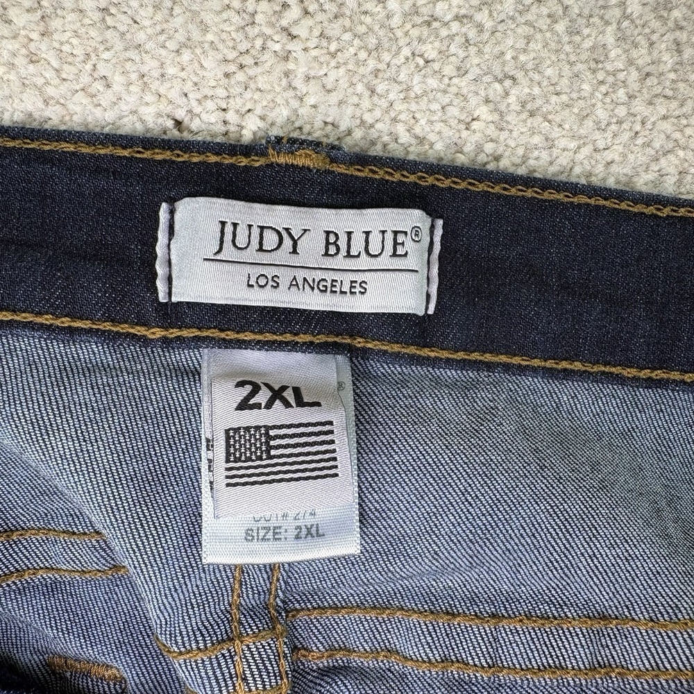 Judy Blue Skinny Women's Plus  Size 2XL Jeans Dark Blue Denim Pants - Picture 3 of 6